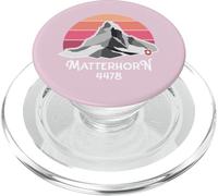 Cervino Zermatt Svizzera Wallis souvenir per escursioni in montagna PopSockets PopGrip per MagSafe