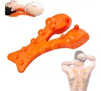 Cervipoint Trigger Point Massager, Trapezius Trigger Point Massager, Suboccipital Release Tool Myofasical Release Neck and Shoulder Pain Posture Corrector for Muscle Pain Relief (Orange)