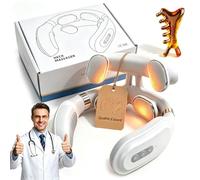 Cervirest Vertaline, Massaggio Cervello Ricaricabile A 4 Teste (2PC) | Massaggiatori elettrici- 16 intensità ed ergonomia per alleviare il dolore al collo e alle spalle per l'home car office