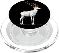 Cervo albino per gli amanti degli animali bianchi PopSockets PopGrip per MagSafe