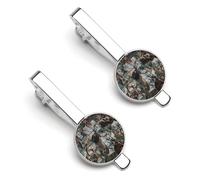 Cervo Camouflage Caccia Divertente Fermacravatta Fermacravatta Clip Tie Bar Clip Cravatte Regolari Cravatta Regali Decorativi Per Gli Uomini, 5.5x2.2cm, Metallo