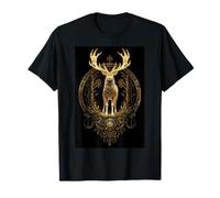 Cervo Cervo Foresta Grazia Guida Calma Antlers Natura Maglietta