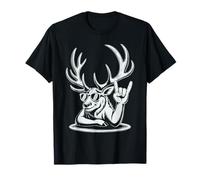 Cervo Cervo Punk Rock Rocker Heavy Metal Maglietta