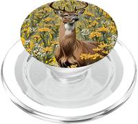 Cervo dalla coda bianca del Nebraskan circondato da verga d'oro 1 PopSockets PopGrip per MagSafe