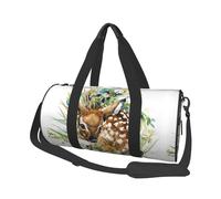 Cervo della fauna selvatica dell'acquerello, Borsone da viaggio di grande capacità Borsa rotonda Borsa da viaggio sportiva Borsa da viaggio Borsa da fitness