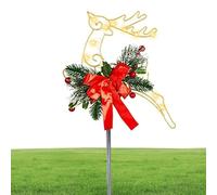 Cervo di Natale, decorazione per esterni, alce illuminate a LED, bastoncini da giardino di Natale, per sentieri in giardino, per esterni e feste