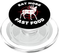 Cervo divertente caccia per cacciatori mangiare più fast food PopSockets PopGrip per MagSafe