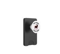 Cervo divertente caccia per cacciatori mangiare più fast food PopSockets PopWallet per MagSafe