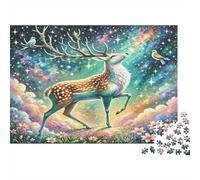 Cervo divino Puzzle 1000 Pezzi Adulti In Cervo di sogno Cartone Pressato, Un Puzzles Per Antistress Adulti, Ideale Per Passatempo, Regalo Di Compleanno 70x50cm/1000pcs