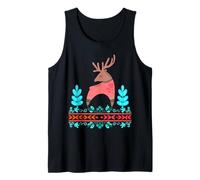 Cervo Floreale Ornamentale Folk Art Forest Canotta