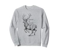 Cervo Grazia nel Caos Elegante Antlers Astratto Natura Calma Felpa