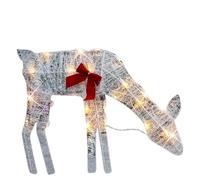 Cervo Luminoso Per Il Natale Decorazione In Ferro Con Per Esposizione | Cervo Luminoso Decorazioni Per Natale Per Famiglia Casa Patio Giardino Feste Vacanze Esterno Prato Madre Cerva