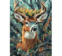 Cervo nella foresta Dipingere con i Numeri per Adulti, 50x70cm a-818