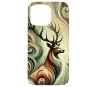Cervo orgoglioso come un'opera d'arte colorata e astratta Custodia per iPhone 15 Pro Max