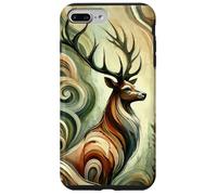 Cervo orgoglioso come un'opera d'arte colorata e astratta Custodia per iPhone 7 Plus/8 Plus