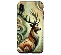 Cervo orgoglioso come un'opera d'arte colorata e astratta Custodia per iPhone XS Max