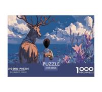 Cervo Puzzle 1000 Pezzi Gioco di sfida per adulti e bambini Giovinezza puzzle creativo Regalo decorazione domestica Decorazione ufficio 38x26cm