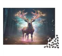 Cervo Puzzle Impossibili 1000Pcs Foresta magica Decorazione Per La Casa. Rilassamento E Intelligence Per Adulti E Ragazzi Da 14 Anni 1000pcs (75x50cm)