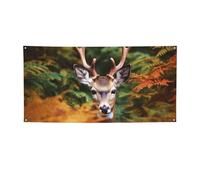 Cervo tra foglie spesse Banner stampa bandiera per interni ed esterni banner per feste e cartelli poster personalizzato sfondo fotografico sfondo per affari laurea matrimonio evento decorazione media