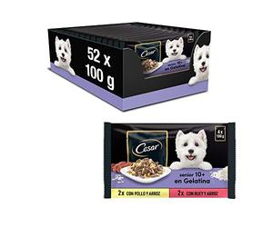 Cesar 10+ Senior - Selezione in Gelatina 13 x (4 x 100g)