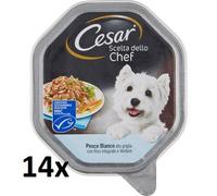 CESAR 14x CANE CHEF PESCE/RISO/VERD.GR.150 4008429066788