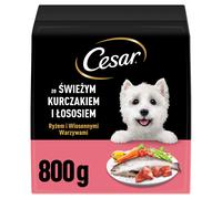 Cesar Adult - Croccantini per cani con pollo fresco, salmone e verdure 800 g