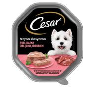 CESAR Alimento umido completo per cani adulti con tenera carne di vitello e pollame 150g