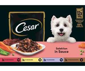 Cesar Buste Multipack 12x100 g Selezione in Salsa - 1.200 g