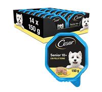Cesar Cibo per Cani Bagnato Fodera con Pollo e Riso