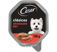 Cesar Cibo umido per cani al gusto di bue in vasca da patè 150 GR