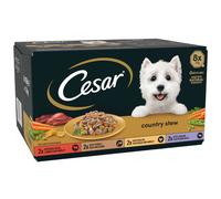 Cesar Classic Country Stew Cibo Umido Per Cani 8 Pack 4 Ricette Adulto Completo
