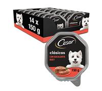 Cesar Classico cibo per cani con succoso manzo e fegato, confezione da 24 (24 x 150 g) ciotole