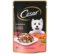Cesar Dog Busta in Gelatuna Multipack 24x100G MANZO E VERDURE