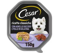 CESAR Dog Ricette Classiche Vaschetta Multipack 14x150G AGNELLO E POLLO