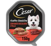 Cesar Dog Ricette Classiche Vaschetta Multipack 14x150G MANZO E POLLO