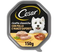 Cesar Dog Ricette Classiche Vaschetta Multipack 14x150G POLLO E MANZO
