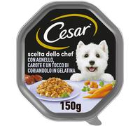 Cesar Dog Scelta dello Chef Vaschetta Multipack 14x150G AGNELLO CON CAROTE E CORIANDOLO