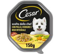 Cesar Dog Scelta dello Chef Vaschetta Multipack 14x150G POLLO CON VERDURE E RISO
