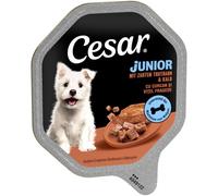 Cesar Junior Vaschette con Tacchino e Vitello - 28 x 150 g