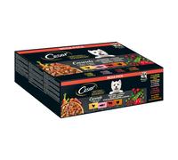 Cesar Natural Goodness Senza cereali con superfood 24 x 100 g Umido cane - Spezzatino in salsa (salmone, pollo, manzo, tacchino)