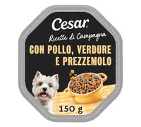 Cesar Ricette di Campagna Cibo per Cani Pollo e Verdurine 150 g