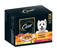 Cesar Selezione Carne e Verdure in Gelatina Alimento umido per cani - 48 x 100 g