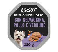 Cesar Selezione dell'orto Cibo per Cane con Selvaggina, Pollo e Verdure 150 g, 1