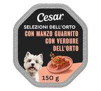 Cesar Selezioni dell’Orto 14 x 150 g manzo con cuore di verdure dell’orto, bocconcini in paté (Confezione da 14)