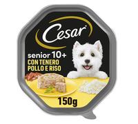 Cesar Senior 10 Cibo per Cane con tenero Pollo e Riso 150 g 14 Vaschette