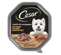 Cesar Vaschetta con tenero Tacchino, Manzo ed Erbe 150gr - Monoporzione per un pasto nutriente e leggero