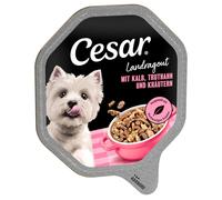 Cesar Vaschette 28 x 150 g Umido per cane - Ricette di Campagna: Vitello e Tacchino