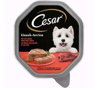 Cesar Vaschette 28 x 150 g Umido per cane - Ricette Classiche: Manzo e Fegato