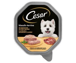 Cesar Vaschette 28 x 150 g Umido per cane - Ricette Classiche: Pollo e Manzo