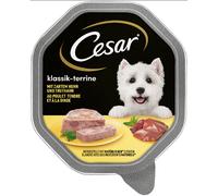 Cesar Vaschette 28 x 150 g Umido per cane - Ricette Classiche: Pollo e Tacchino